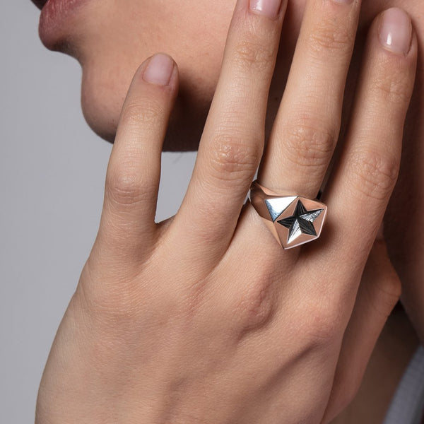 Shaun Leane Silver Star Signet Ring