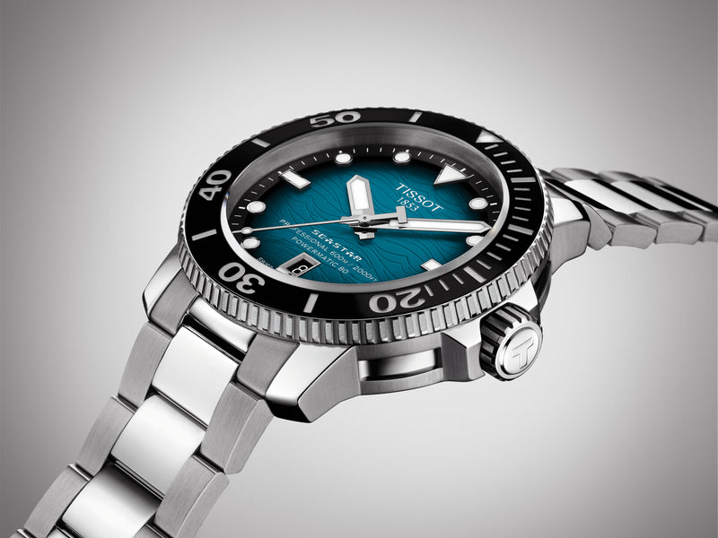 Tissot Seastar 2000 Professional Powermatic 80 46mm Light Blue Dial