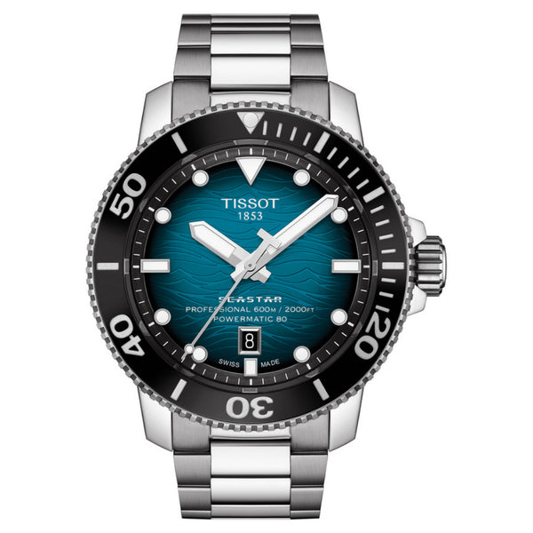 Tissot Seastar 2000 Professional Powermatic 80 46mm Light Blue Dial