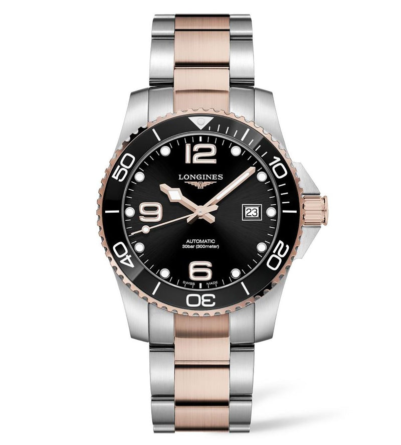 Longines HydroConquest Automatic Black & Rose 41mm