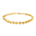 9ct Yellow Gold Florentine Half Link 7.5"/19cm