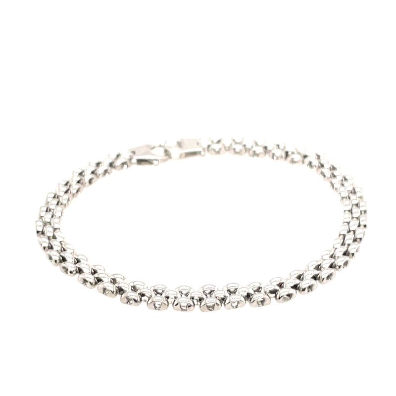 Brick Ladder Link 9ct Bracelet