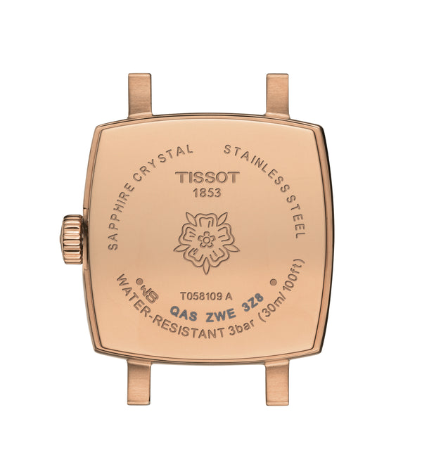 Tissot Lovely Square Brown & Gold 20mm
