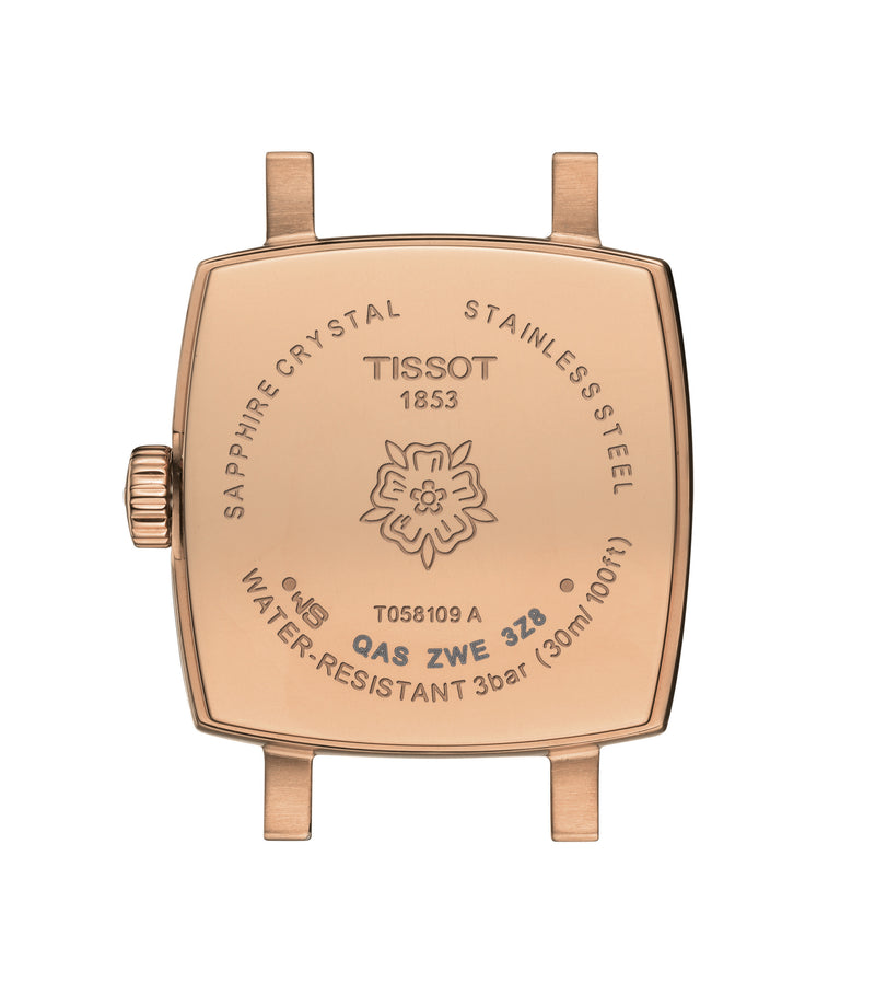 Tissot Lovely Square Brown & Gold 20mm