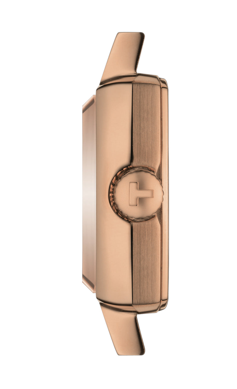 Tissot Lovely Square Brown & Gold 20mm