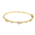Diamond Bubble 18ct Yellow Gold Bangle
