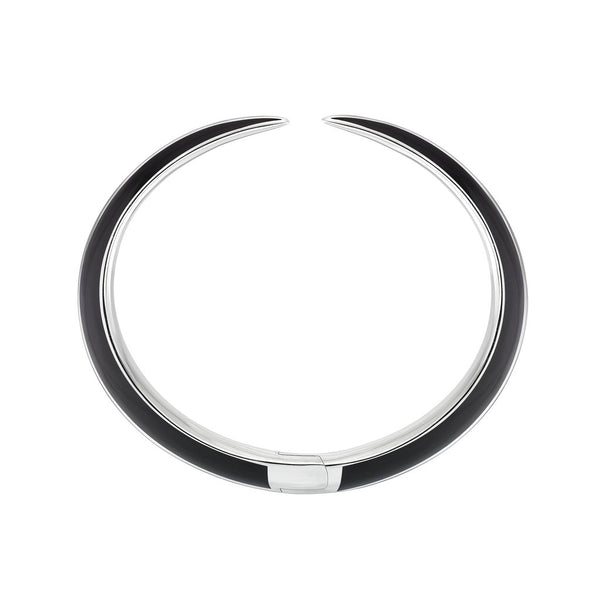 Shaun Leane Sabre Deco Silver Ceramic Cuff Bangle