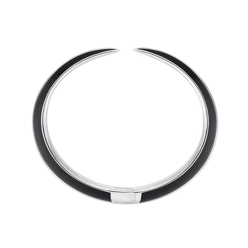 Shaun Leane Sabre Deco Silver Ceramic Cuff Bangle