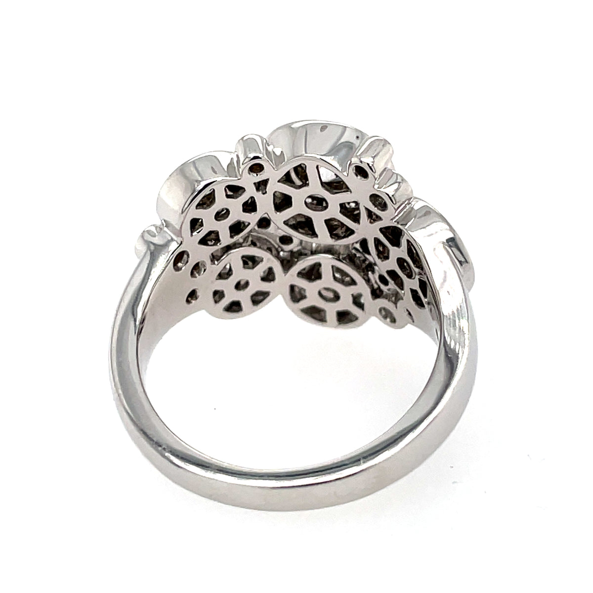 Diamond Cluster 18ct White Gold Ring