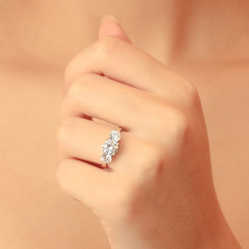 Carat* Three Stone Trilogy Yellow Ring