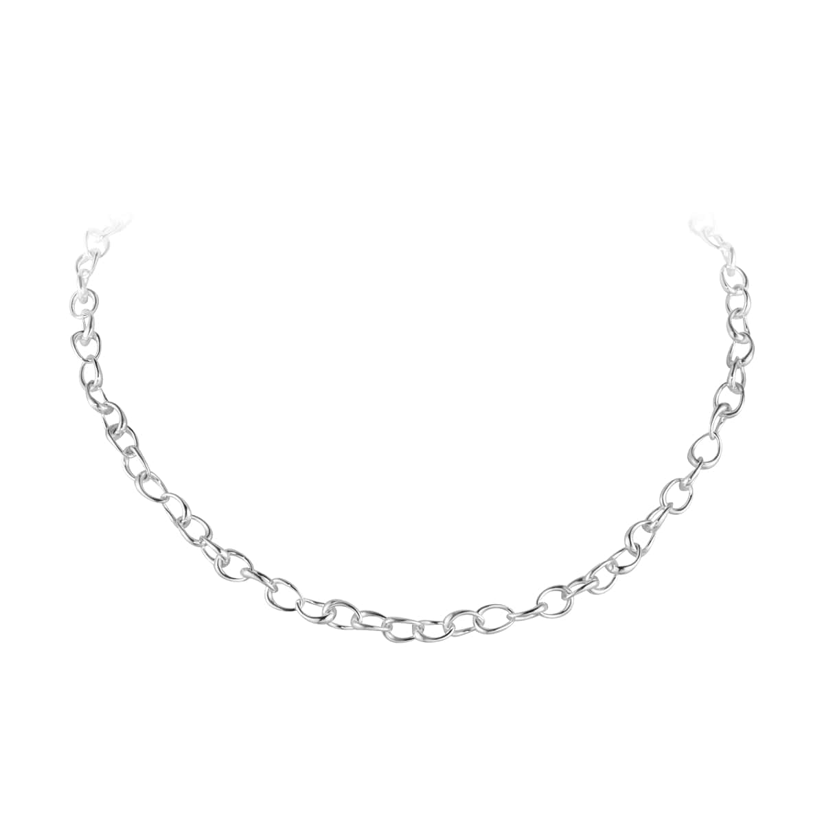 Georg Jensen Offspring Link Necklace, Sterling Silver