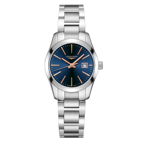 Longines Conquest Classic Blue Ladies Watch 29.5mm