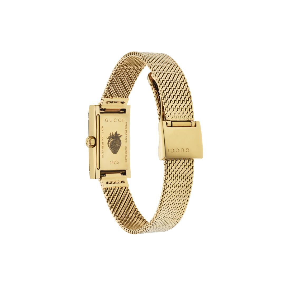 GUCCI G Frame White, Red & Blue MOP 25mm Watch