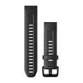 Garmin QuickFitÂ® 20mm Black Silicone Strap 010-13102-00