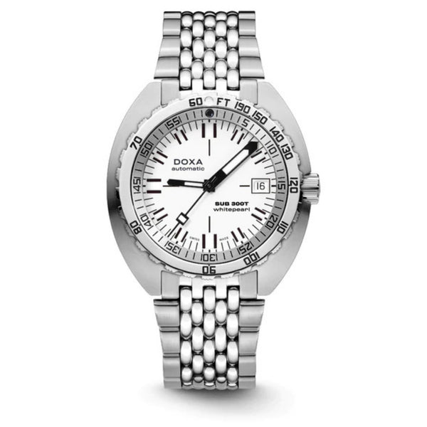 Doxa SUB 300T Whitepearl Stainless Steel 840.10.011.10