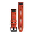 Garmin QuickFitÂ® 22mm Flame Red Silicone 010-13111-04