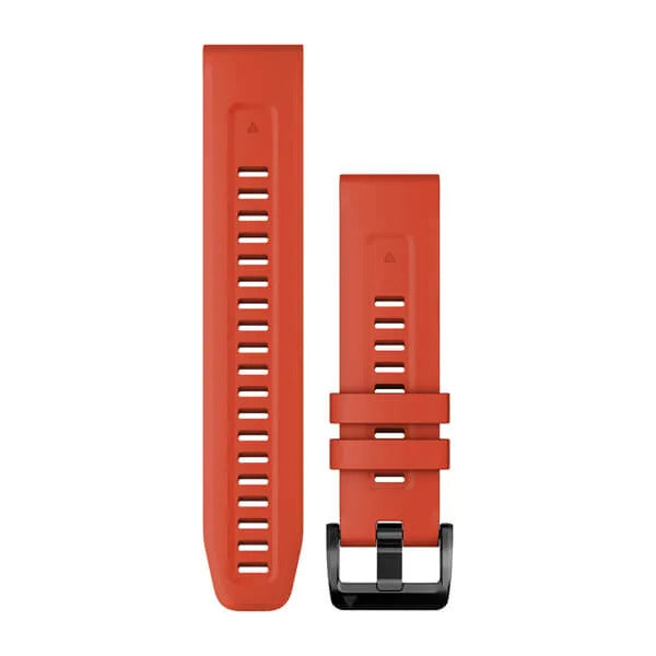 Garmin QuickFitÂ® 22mm Flame Red Silicone 010-13111-04