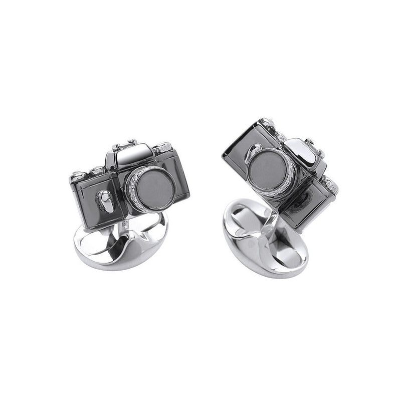 Deakin & Francis Sterling Silver Camera Cufflinks