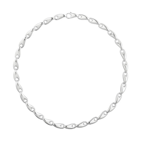 Georg Jensen Reflect Necklace, Sterling Silver, Medium