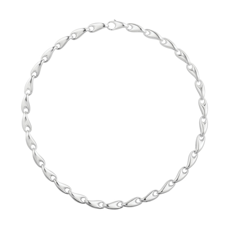 Georg Jensen Reflect Necklace, Sterling Silver, Medium