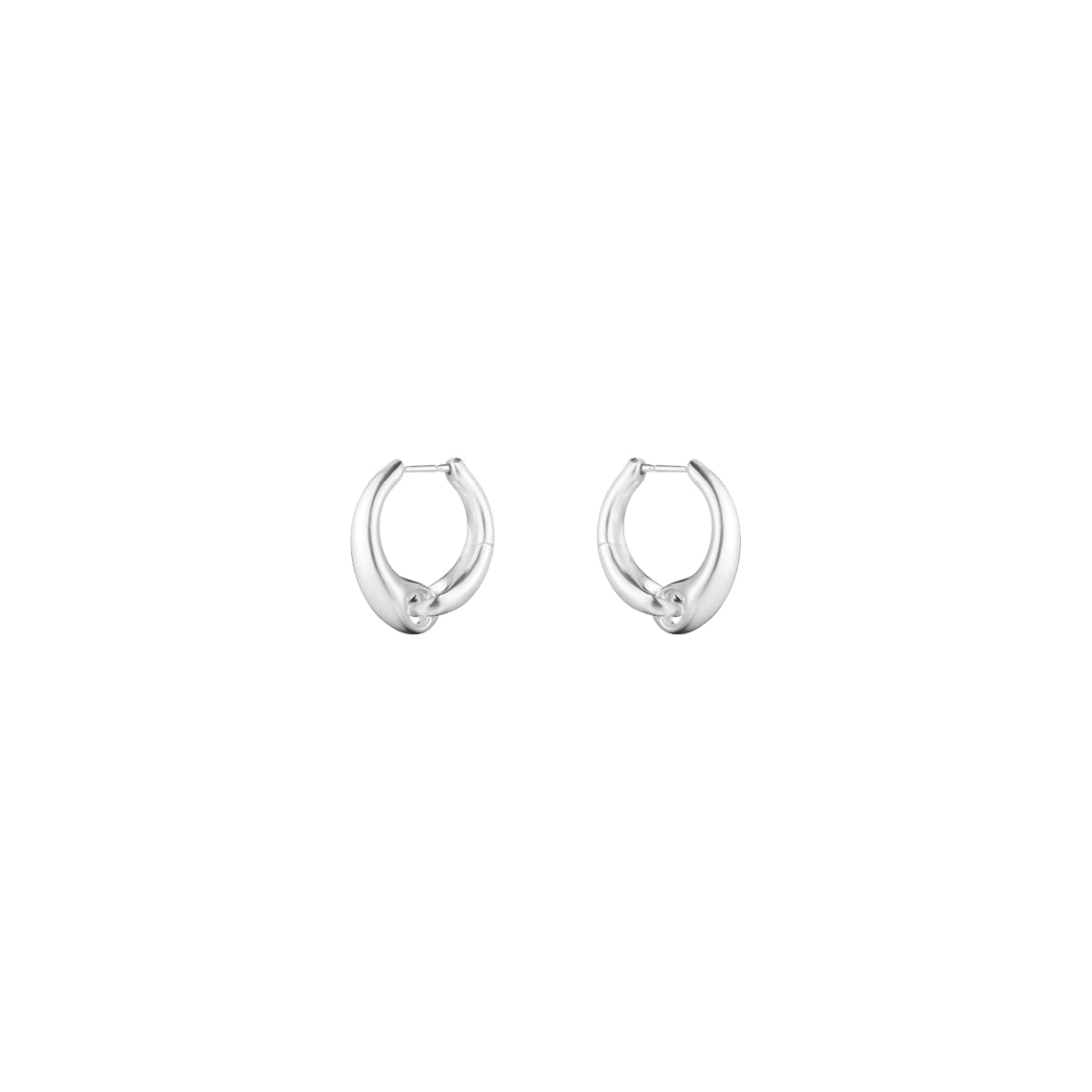Georg Jensen Reflect Earhoops, Sterling Silver, Large