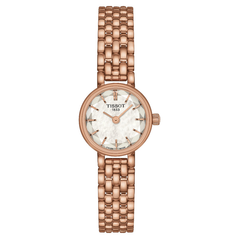 Tissot Lovely Round Mother of Pearl Rose Watch 19.5mm T1400093311100