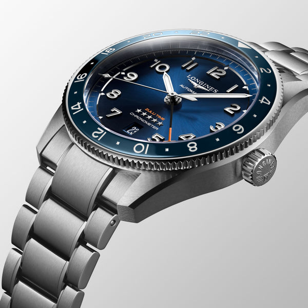Longines Spirit Automatic Blue Zulu Time 42mm L3.812.4.93.6