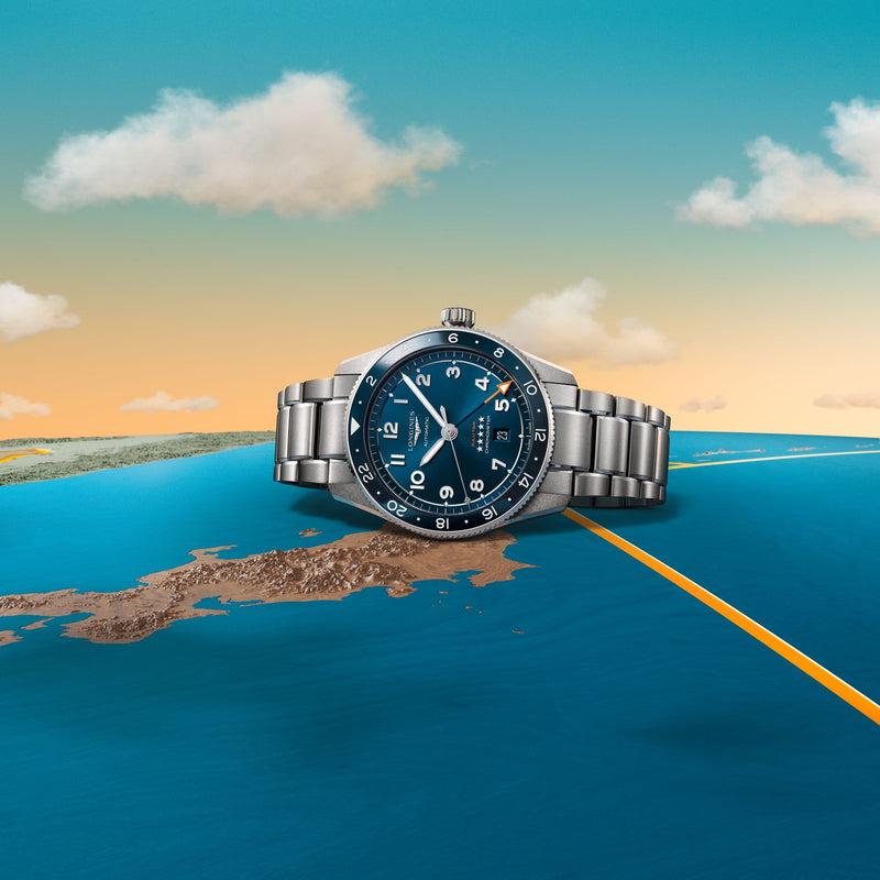 Longines Spirit Automatic Blue Zulu Time 42mm L3.812.4.93.6
