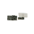 Ailsa Craig Silver Rectangular Swivel Cufflinks