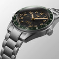 Longines Spirit Automatic Green Zulu Time 42mm L3.812.4.63.6