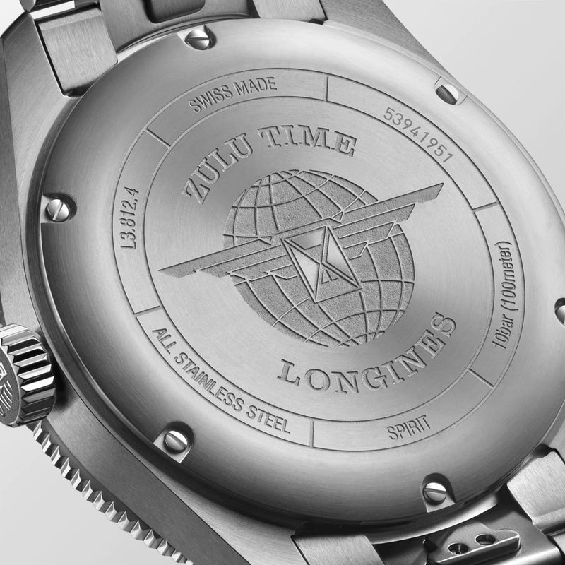 Longines Spirit Automatic Green Zulu Time 42mm L3.812.4.63.6