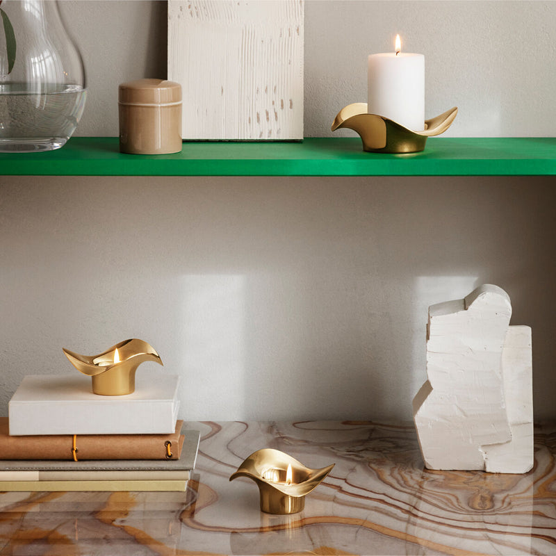 Georg Jensen Cobra Tealight Candle Holder, 2pcs