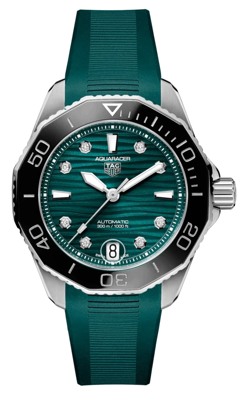 Tag Heuer Aquaracer Professional 300 Dark Green Diamond Dial 36mm WBP231G.FT6226