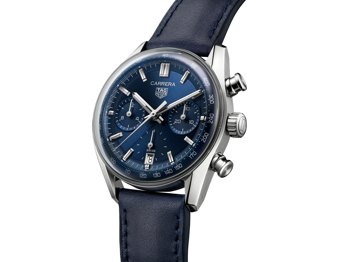 Tag Heuer Carrera Chronograph 'Glass box' Blue 39mm CBS2212.FC6535