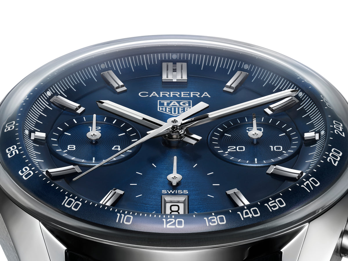 Tag Heuer Carrera Chronograph 'Glass box' Blue 39mm CBS2212.FC6535