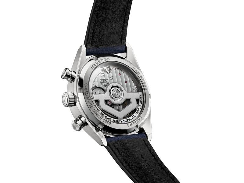 Tag Heuer Carrera Chronograph 'Glass box' Blue 39mm CBS2212.FC6535
