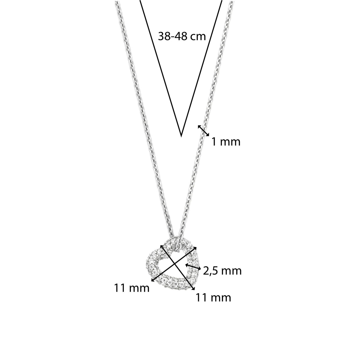 TI SENTO - Milano Necklace 34022ZI