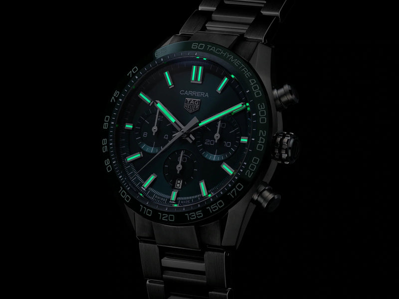 Tag Heuer Carrera Heuer 02 Automatic Chronograph Green 44mm CBN2A1N.BA0643
