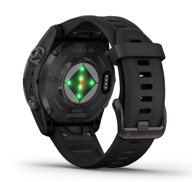 Garmin Fenix 7S Pro Sapphire Solar Carbon Grey Titanium 42mm Watch 010-02776-11