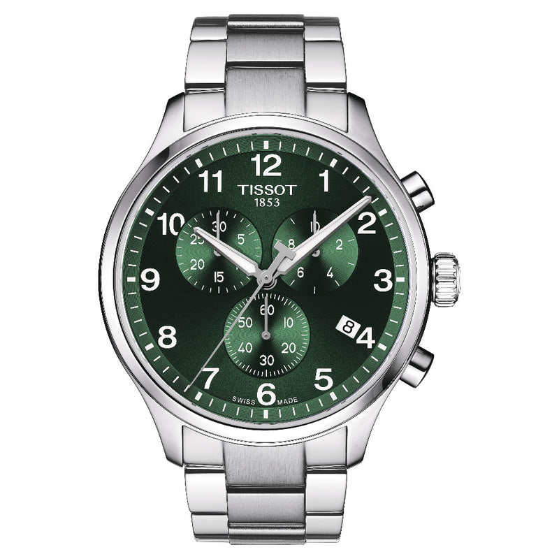 Tissot Chrono XL Classic Bracelet Green 45mm Watch T1166171109200