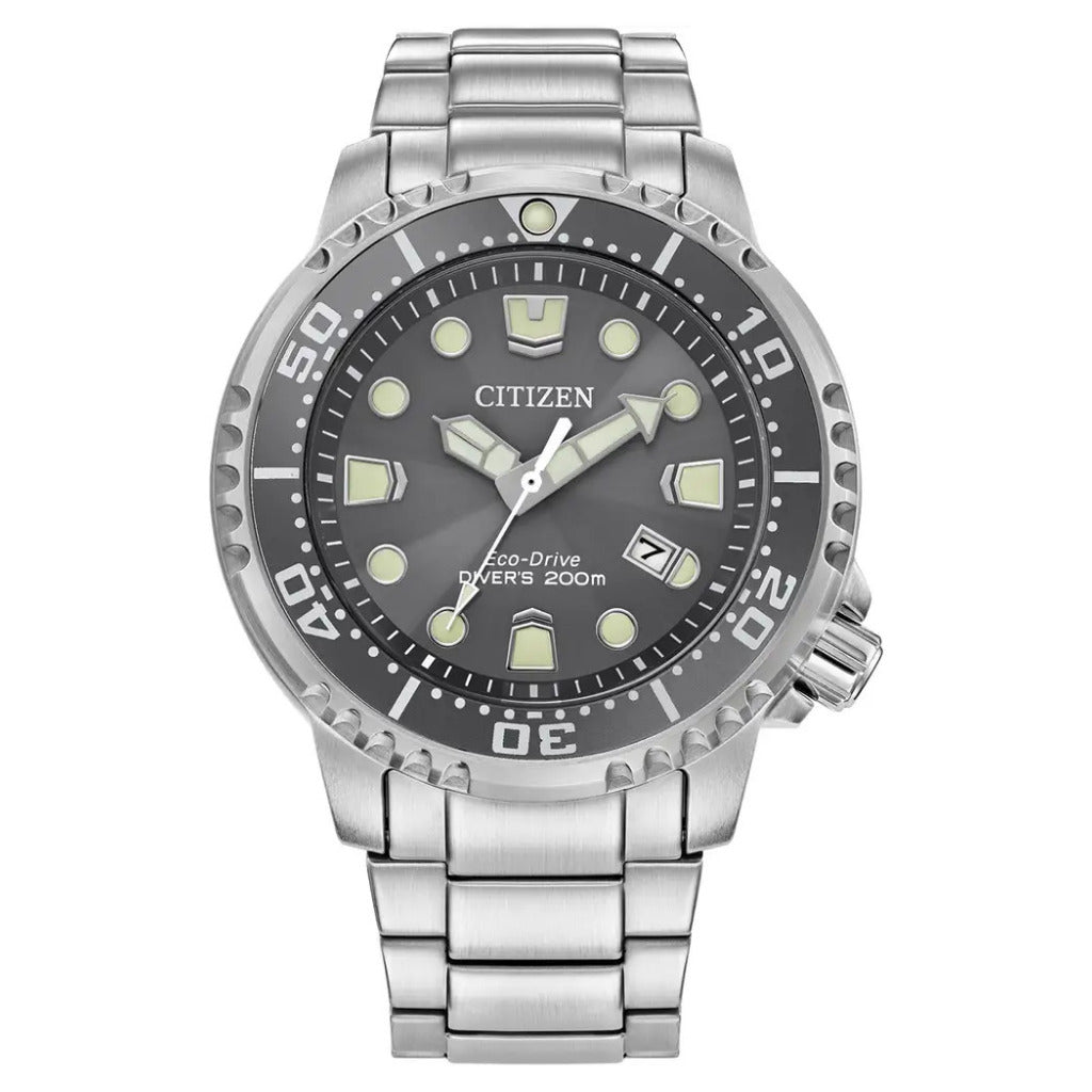 Citizen Eco-Drive Promaster Diver 200m Grey 44mm Watch BN0167-50H