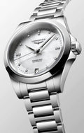 Longines Conquest Automatic Mother of Pearl with Diamonds 34mm Watch L34304876