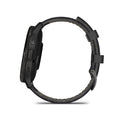 Garmin Venu® 3 Black Leather + Black Silicon Band, 45mm, Slate stainless steel bezel, Smartwatch