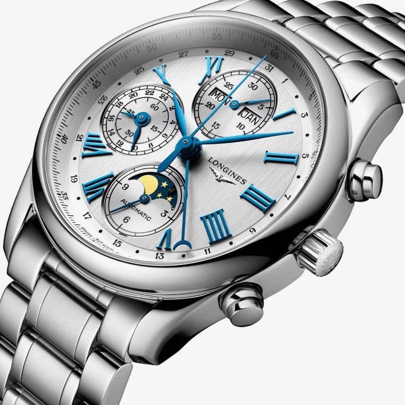 Longines Master Collection Moonphase Silver Dial 40mm Watch L2.673.4.71.6