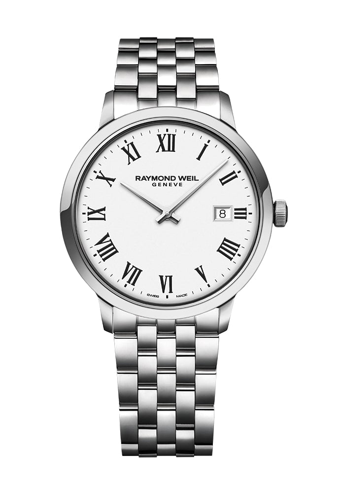 Raymond Weil Tocatta White Dial Quartz 39mm Watch 5485-ST-00300