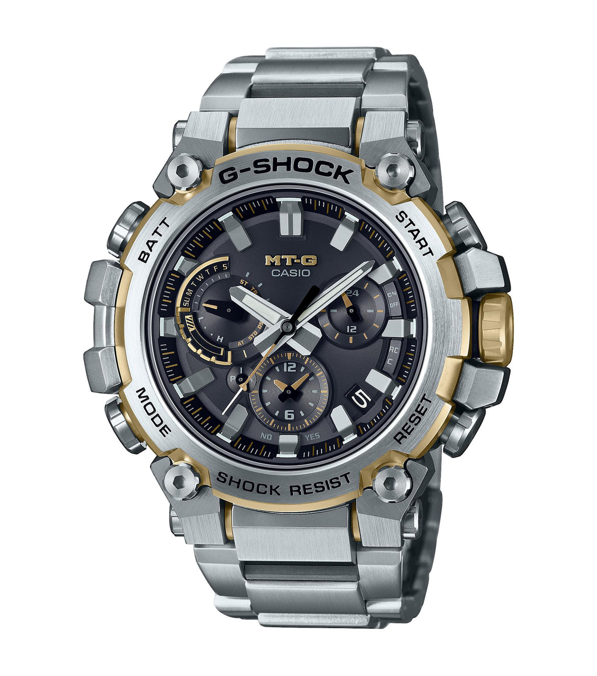 G-SHOCK MTG Silver and Gold MTG-B3000D-1A9ER