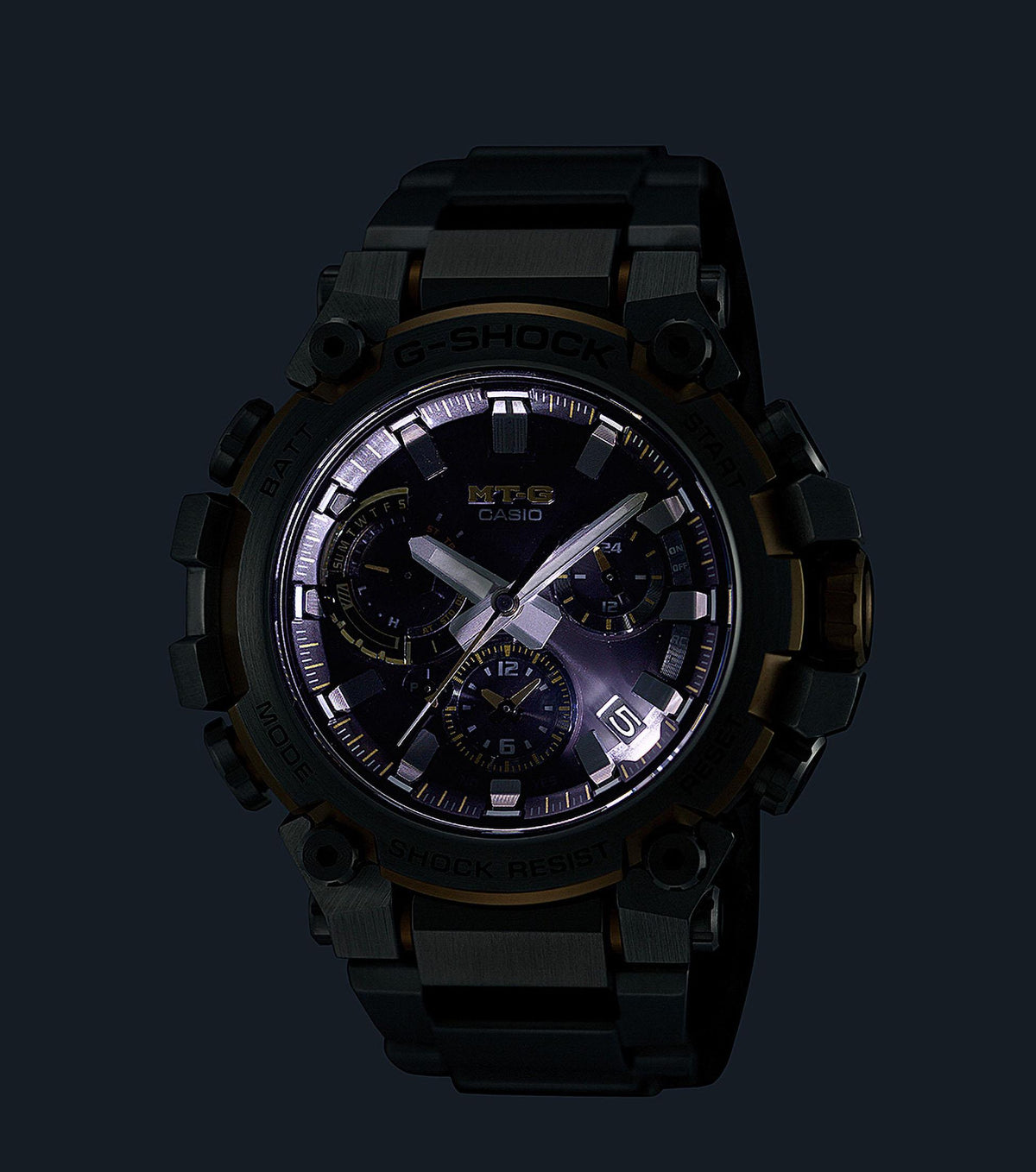 G-SHOCK MTG Silver and Gold MTG-B3000D-1A9ER