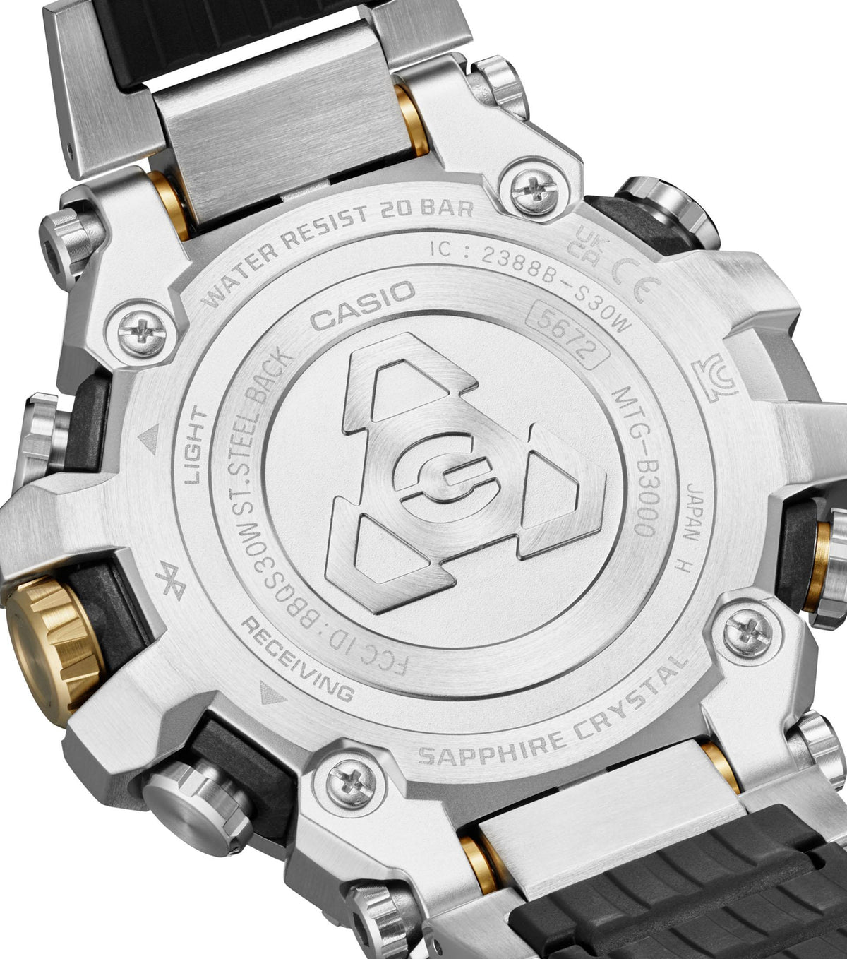 G-SHOCK MTG Silver and Gold MTG-B3000D-1A9ER