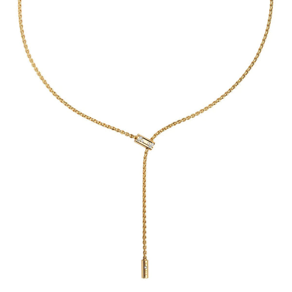 Fope Aria 18ct Yellow Gold 0.11ct Diamond Adjustable Necklet