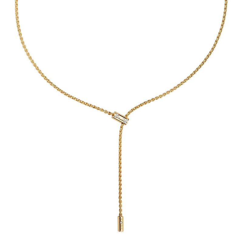 Fope Aria 18ct Yellow Gold 0.11ct Diamond Adjustable Necklet